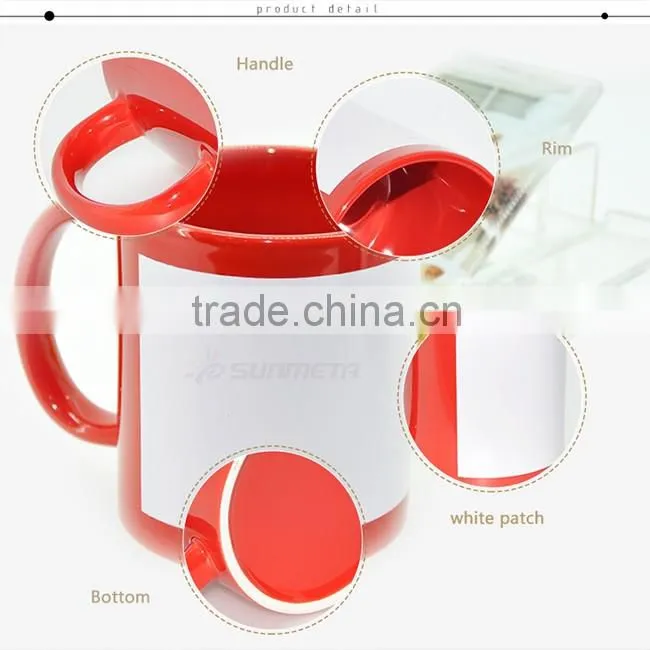Factory direct China blank sublimation mugs white coated ceramic mug