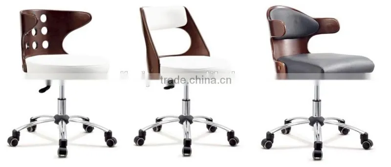 Modern plywood design living room chair, computer chair with web design back rest