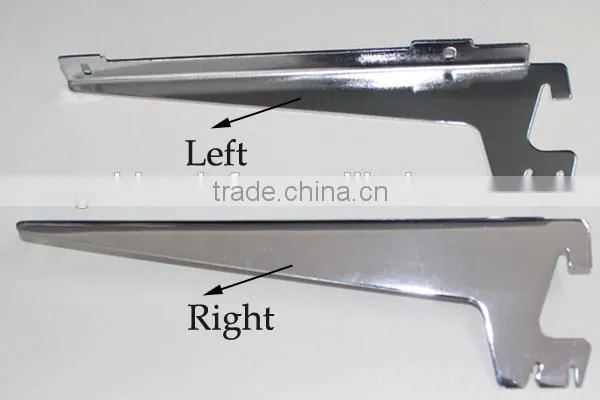 metal shelf bracket for slatwall,glass or wood support