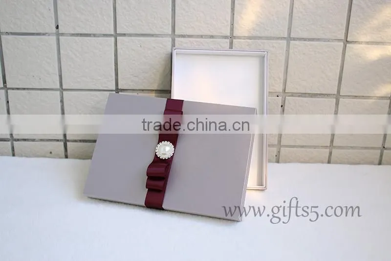High end wedding invitation box wedding gift boxes in handmade