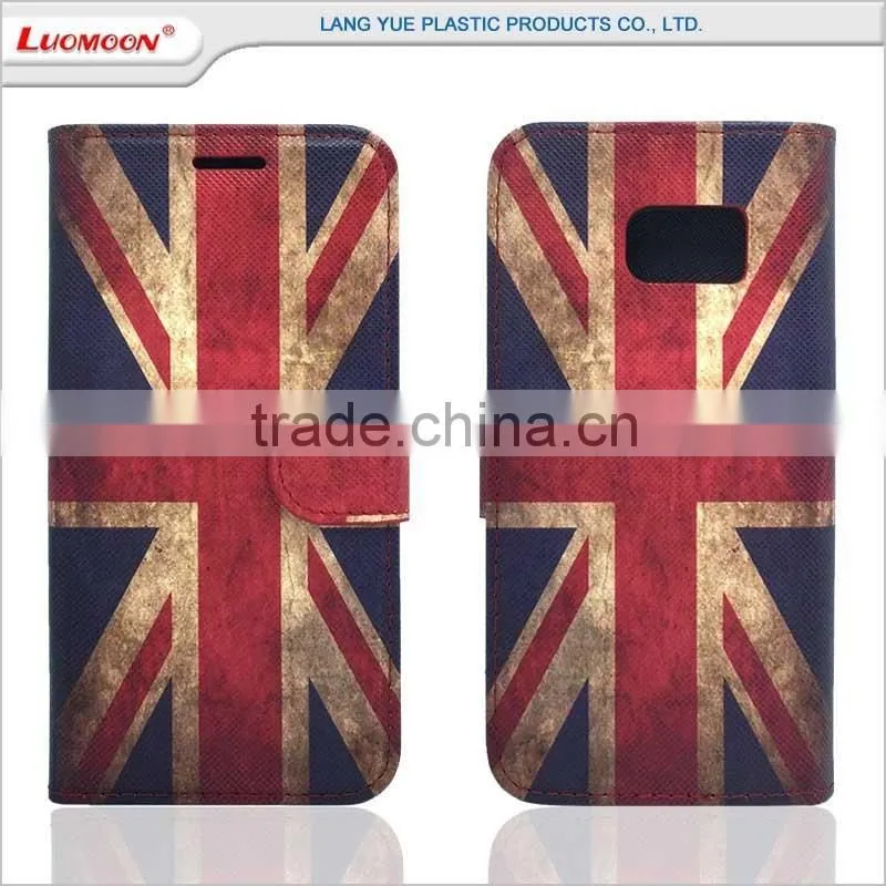 Union Jack painting flip leather case for iphone 6s se 5 4 5s 4s 5c 7