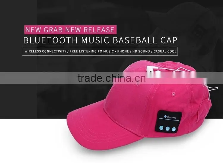 Smart Bluetooth Cap Baseball Cap Sun For Phones Outdoor Sport Bluetooth Stereo Music Hat Wireless headphone