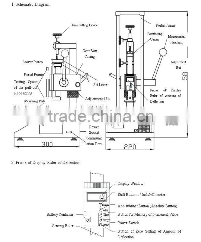 ATH-2000 Spring Extension And Compression Tester /Digital Spring Test Machine