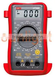 Palm Size Digital Multimeter, AC/DC/Resistance UT30D