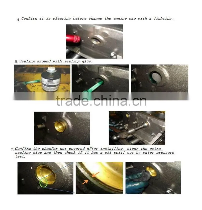 Factory supply good quality engine cap/water plug/engine block and bowl type plug