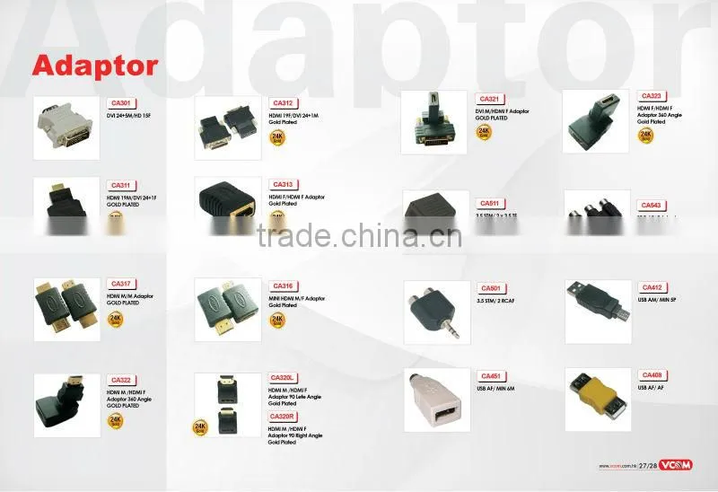 High Quality Micro 5PM To MINI USB 5PF Adaptor