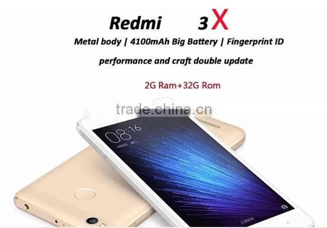 Xiaomi Redmi 3X 2GB RAM 4G Smartphone MIUI 7 5.0 inch Qualcomm Snapdragon 430 Octa Core 1.4GHz 32GB ROM Fingerprint Scanner 13.0