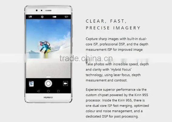 Original Huawei P9 5.2" Fingerprint MobilePhone Hisilicon Kirin955 Octa Core 3GB/4GB RAM 32GB/64GB ROM EMUI 4.1 12.0MP 1920*1080