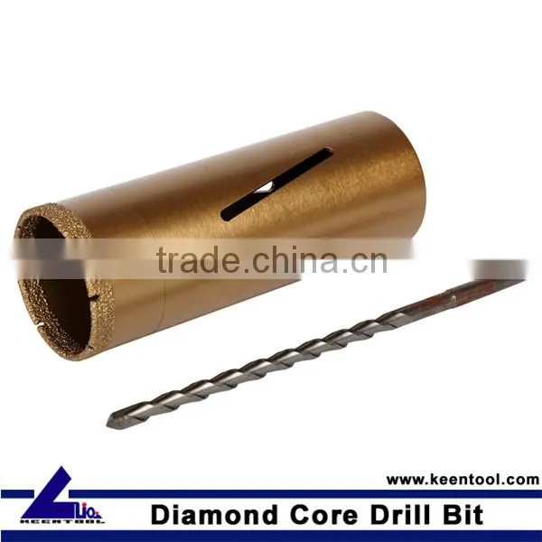 Vacuum brazed sds drill bit for concrete