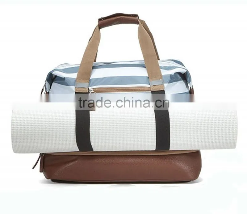 Customized Leather Yoga Bag yoga mat carrierTote Bag for Weekend (YX-Z112)