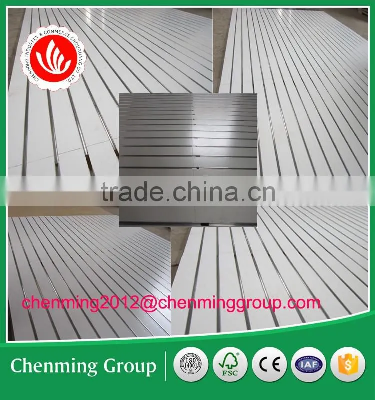 White mdf slatwall panel