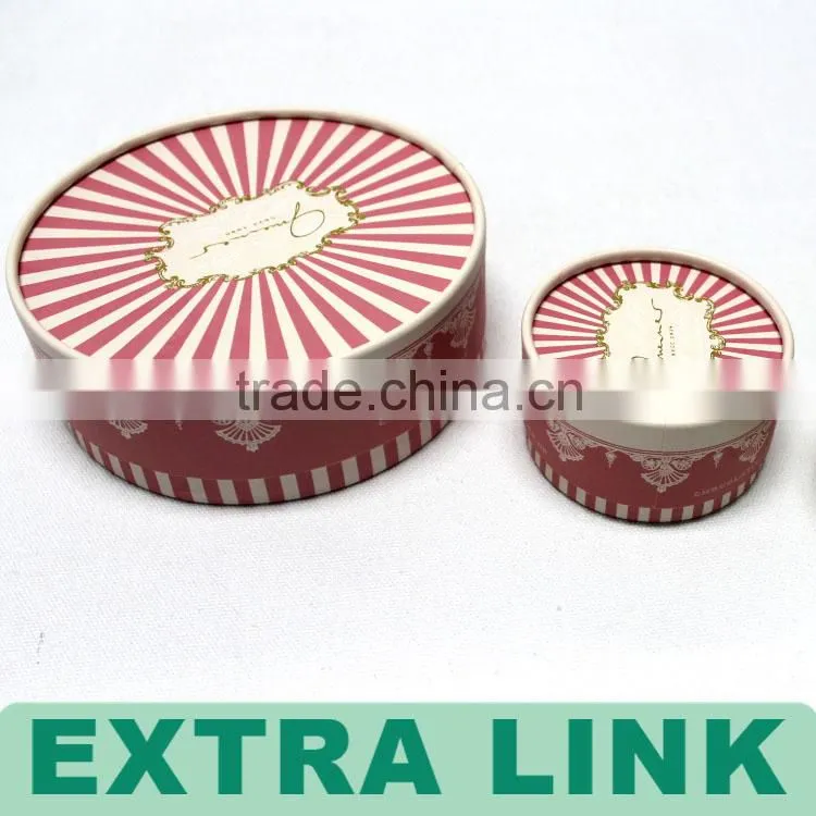 Customized decorated jewellery small gift box gift packaging box round gift box