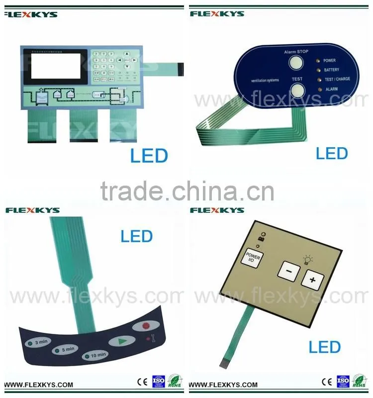 Electroluminescent integration devices waterproof LED membrane switches