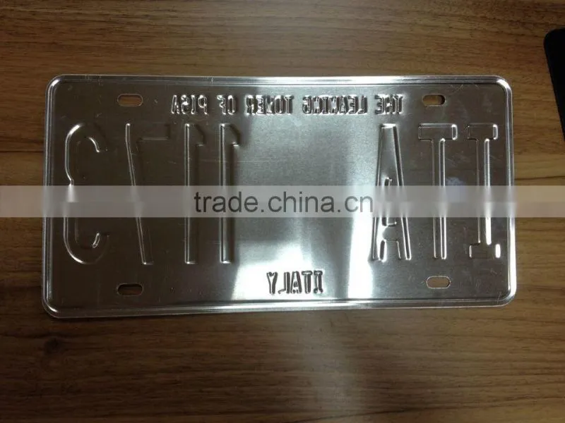 15*30cm printing aluminum license plate 6063