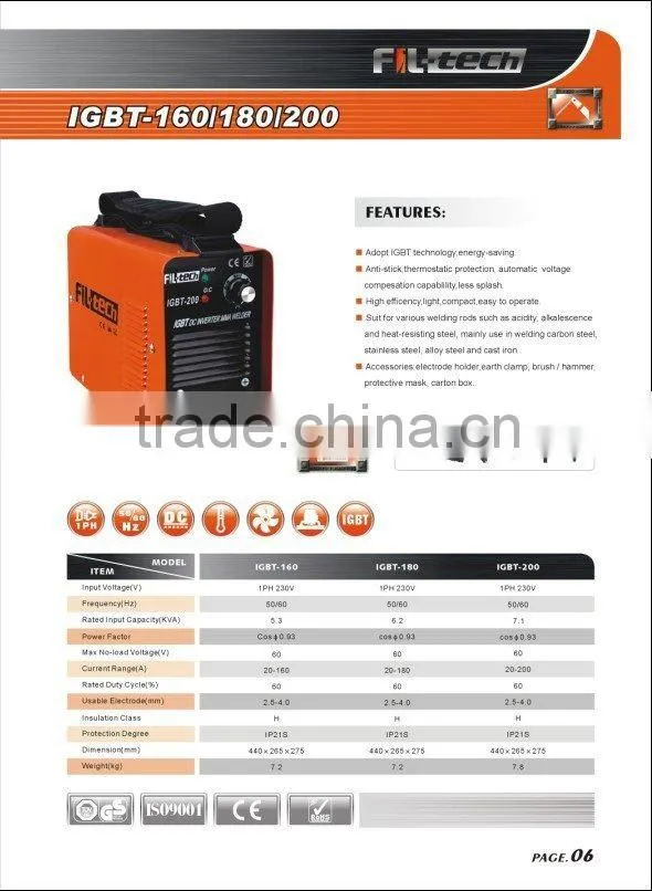 Welding machine IGBT-160/180/200