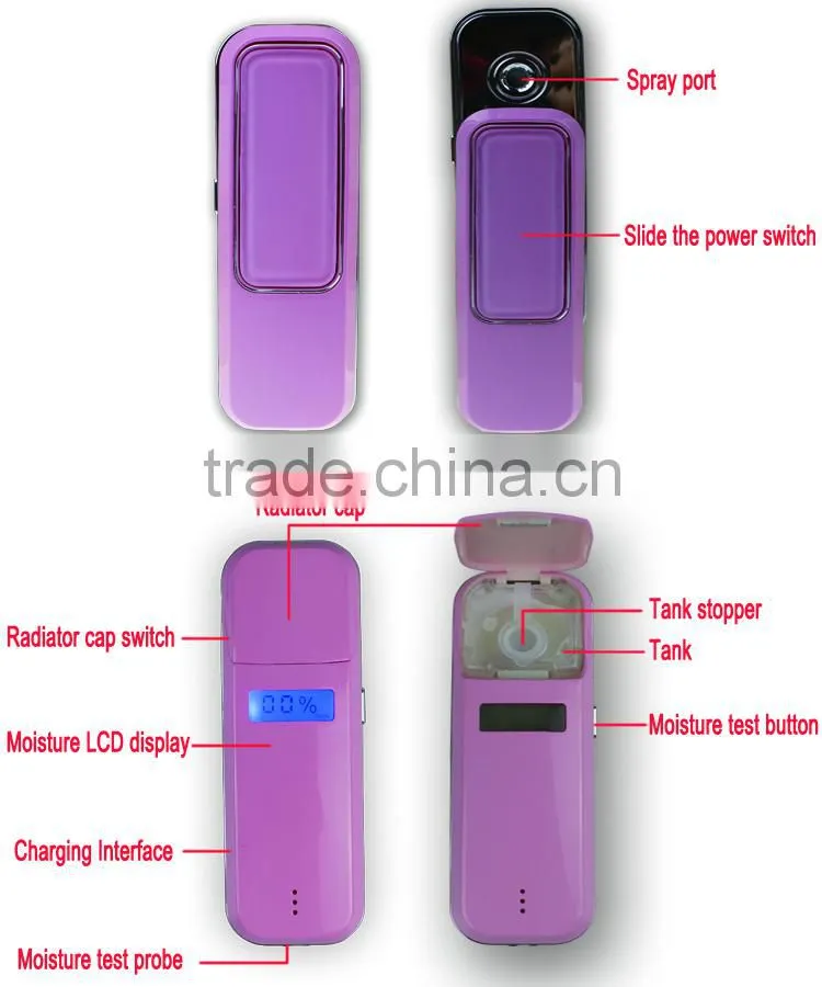 nano facial mist skin moisture test/smart skin filling water handheld instruments