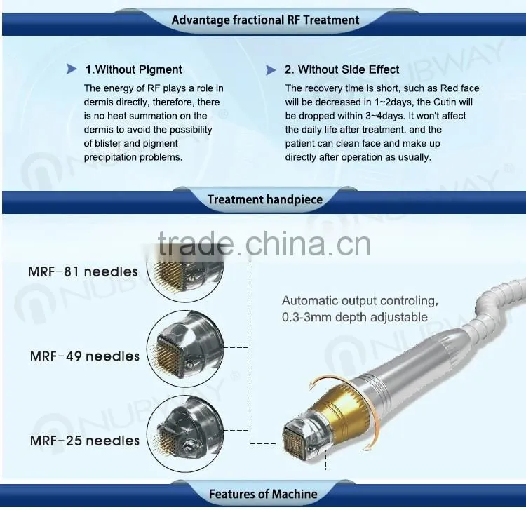 2016 fractional rf needle/Fractional RF micro-needle mesotherapy
