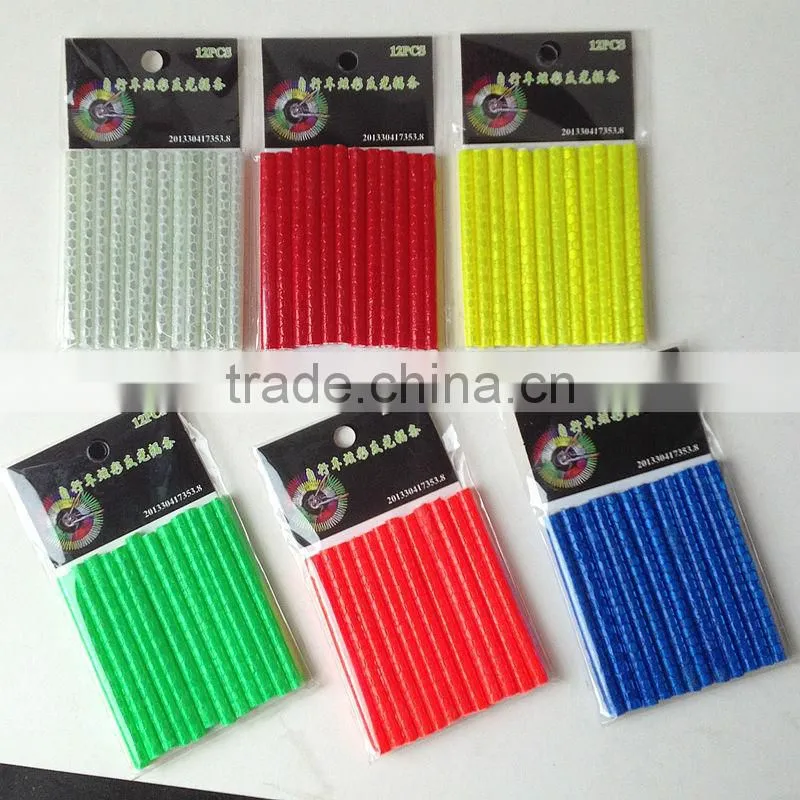 colored reflective bicycle decorative stickers for DIY