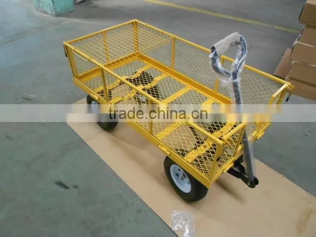 4 Wheel Metal Tool Cart / Steel Mesh Trolley TC4205E