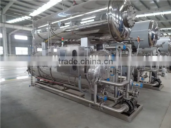 Factory price steam or water used single pot sterilizing canned food retort pot