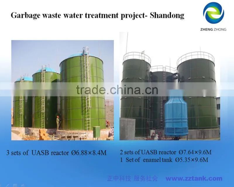 Cylindricall Glass Lined Storage Tanks for Fire Protection