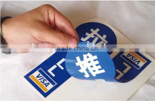 transparent plastic sticker sheet