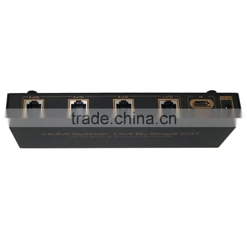 Best HDMI Splitter 1x4 by 2CAT Extend 60M full HD with four receiver (Support 3D)UK