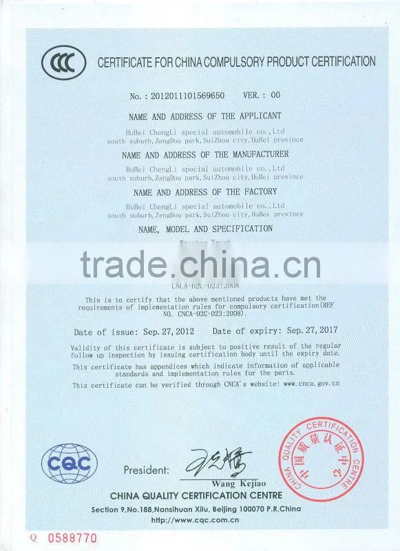 Dongfeng flatbed tow truck