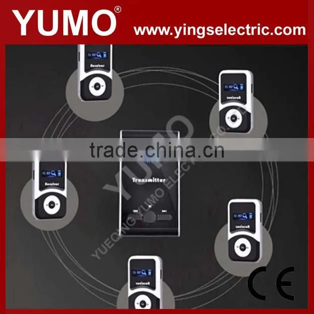 YMG-100 The smallest lightest thinnest 80M 15 hours Wireless Tour Guide System