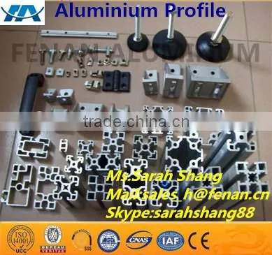Clear anodised 6063 aluminum ladder rungs extrusion profile