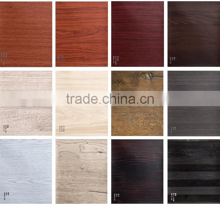 New design high gloss wood grain pape decorative film for coffee table furniture