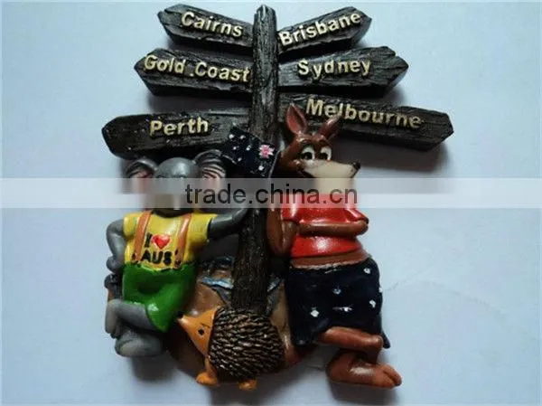 Travel souvenir fridge magnet