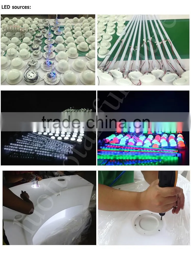 L43*W43*H26cm LED Bar Furniture Illuminated LED wine track/square clear plastic tray/wine glass tray