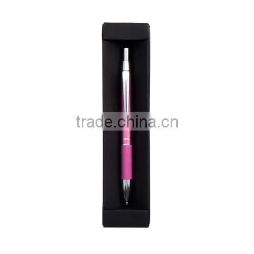 High grade sliver-coloured metal ballpoint pen with gift box