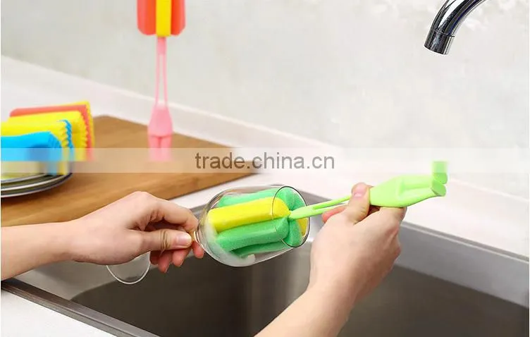 Wholesale Stock Small Order Figure Sponge Cleaning Brush