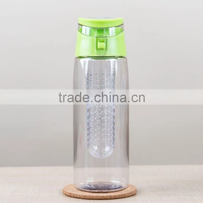 BPA Free private label Bottom Loading Fruit Infuser Water Bottle