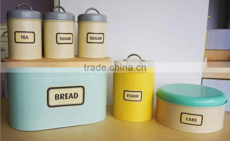 Metal Steel Retro Drop Drown Front Door Bread Bin Kitchen Food Storage Vintage Box