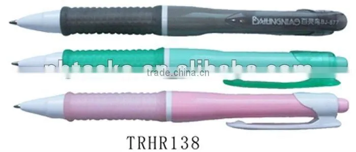 Good quality plastic smooth writing ball point pen