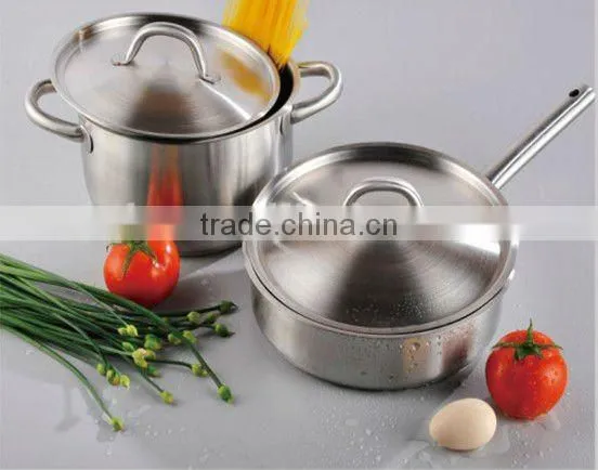 7 pieces stainless steel color printing cookware pot set
