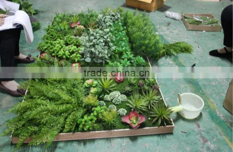 artificial green plants wall for sale
