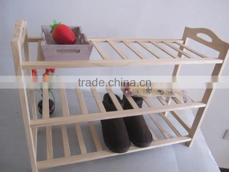 Homemade Solid Pine Wood Shoe Rack Furniture