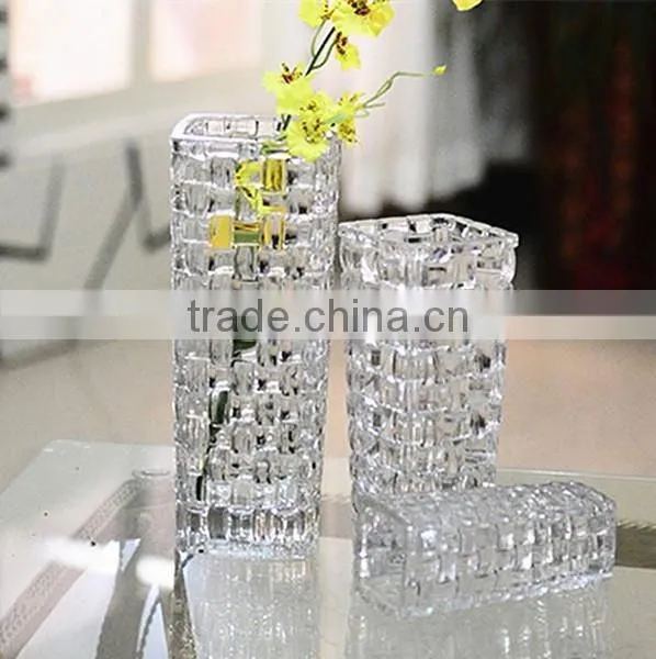 High qualiy artificial flower with glass vase