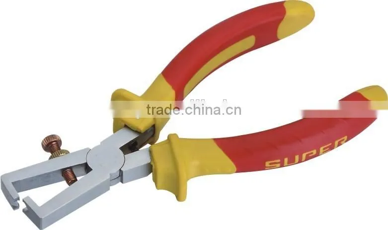 European type double color PVC handle end wire strippers