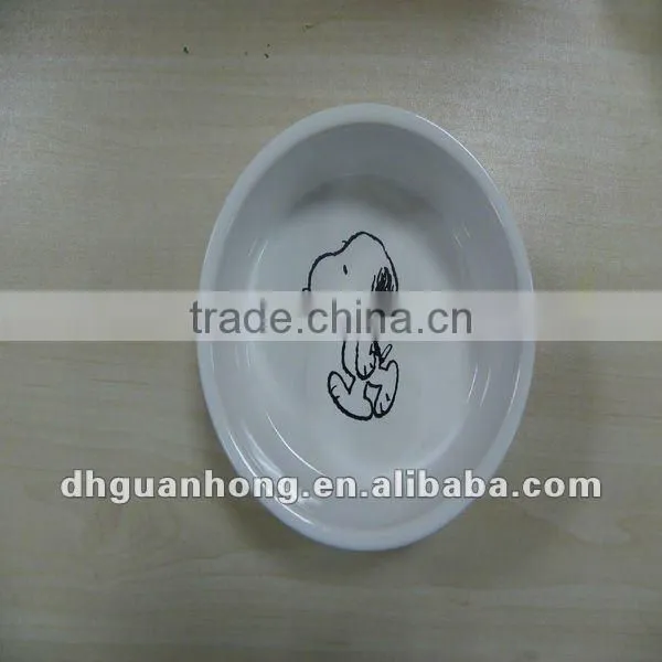 Ceramic dog bowl