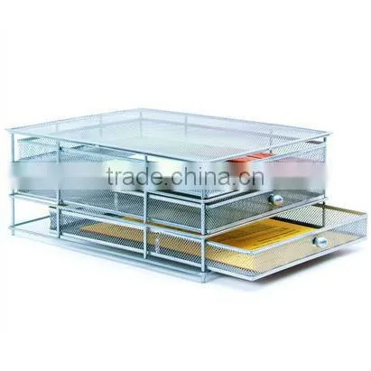 2014 best selling 4 tier office metal stackable desk letter tray,office desk tray