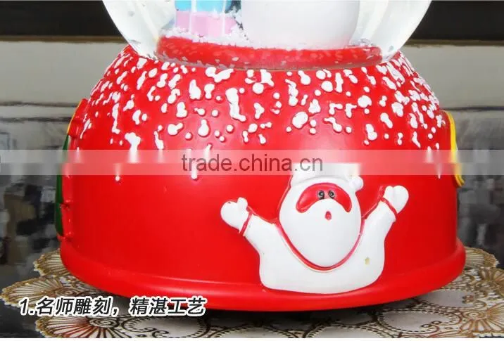 Hot Sale Snowflake christmas snow globe musical christmas snow globe