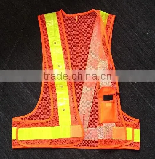 Reflective Led Vest Hi Vis Safety Vest Led Light Mesh Vest