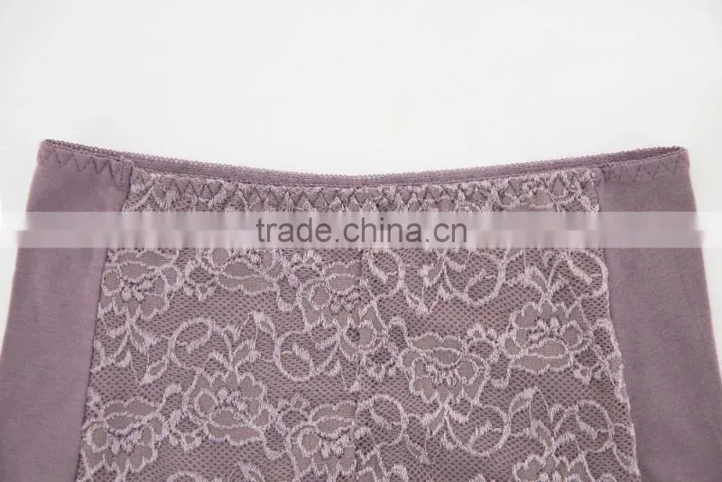 Factory Good Quality 95% Cotton 5% Spandex with Lace Custom Sexy Fancy Woman Underwear