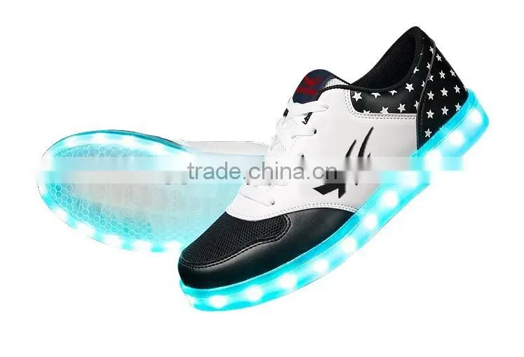 new girls PU LED lights shoes sneaker shoes LED sports shoes