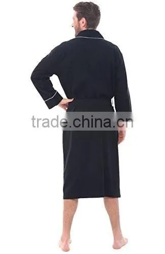 Custom brand 100% cotton pocket design bathrobe